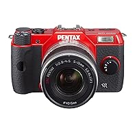 Pentax Q10 Mirrorless Digital Camera with 3-Inch LCD zoom lens kit 12.4MP (RED) (OLD MODEL)