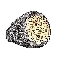 KAMBO Star of David Ring - 925 Sterling Silver Unisex Ring Featuring the Seal of the Prophet Solomon
