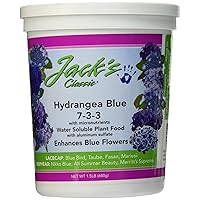 J R Peters Inc 59324 Jacks Classic No. 7-3-3 Hydrangea Fertilizer, Blue (1.5 lb)