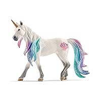 Schleich bayala Mythical Decorated Sea Unicorn Mare - Featuring Glittery Details, Rhinestones, and Gems, Imaginative Fun and Durable Toy for Girls and Boys, Gift for Kids Ages 5+
