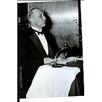 Vintage photo of Dr. Hans Key197;berg speaks during the 20th anniversary of Wienambulans - 10 May 1937