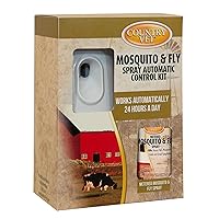 009-321962CV Kit 074026 2 Piece Country Vet Equine Mosquito/Flying Insect Control, White