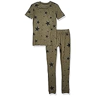 PJ Salvage Kids, Sleepwear Short Sleeve Top and Bottom Peachy Pajama Set