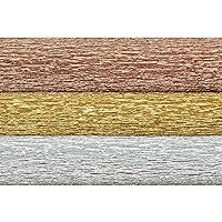 Metallic Crepe Paper Roll, 10.7-Square Feet, Assorted Colors