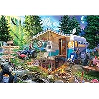 Buffalo Games - Mountain Retreat - 2000 Piece Jigsaw Puzzle for Adults Challenging Puzzle Perfect for Game Nights - Finished Size 38.50 x 26.50