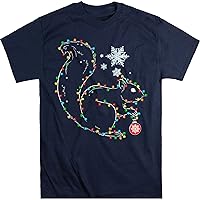 Christmas Squirrel Shirt, Squirrel Light String Snowflakes Shirt, Xmas Squirrels Lovers Shirt