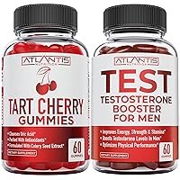 Atlantis Nutrition Tart Cherry 60 Gummies + Testosterone Booster 60 Gummies