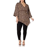City Chic Plus Size TOP Jemma in GEO Animal, Size 22