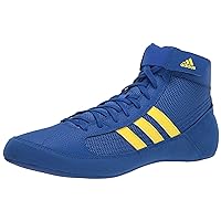 Adidas Men's HVC Wrestling Shoe, Royal Blue/Yellow/Black, 16