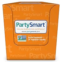 Himalaya PartySmart, One Capsule for a Better Morning After Drinking, Plant Based, Liver Support, Alcohol Breakdown, Clinically Studied, Non-GMO, Herbal Supplement, 10 Capsules