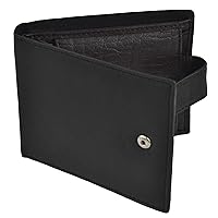Oakridge Men's Leather Classic Tabbed Wallet By Gift Compact Handy Father's