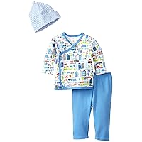 Zutano Baby-Boys Super Hero Kimono Top with Hat And Pant Set