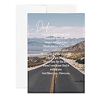 Christian Dad Appreciation, Birthday, Merry Christmas, Get Well, Father's Day Card for Dad Card Christian Card, Christian Gift for Father, Dad Card (Single Card)