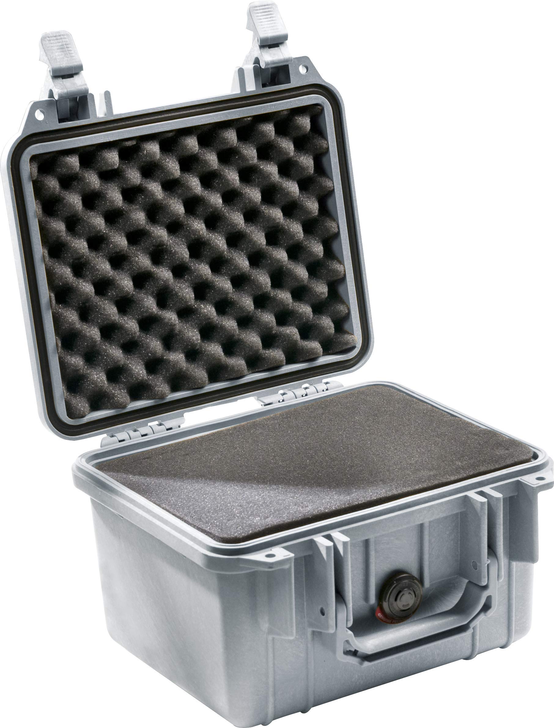 Pelican 1300 Camera Case With Foam (Silver)