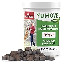 YuMOVE Daily Bites | Hip and Joint Supplement for Dogs with Glucosamine, Hyaluronic Acid, Green Lipped Mussel | 300 Bites