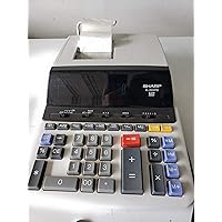 Sharp EL-2630P 12 Digit 4.1 LPS Heavy Duty Ribbon Printing Calculator