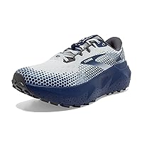 Brooks Men’s Caldera 6 Trail Running Shoe - Oyster/Blue Depths/Pearl - 11 Medium