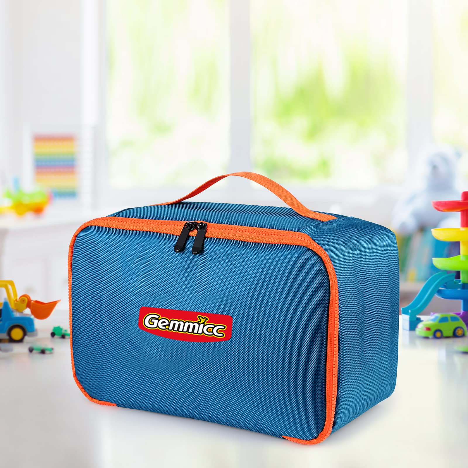 Gemmicc 2PCS Magnetic Car Set + Toy Carry Bag