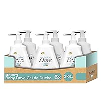Gel Bath Dove Baby Sensitive Moisture From Head to Toe, 13.5 Ounce (Pack of 6)