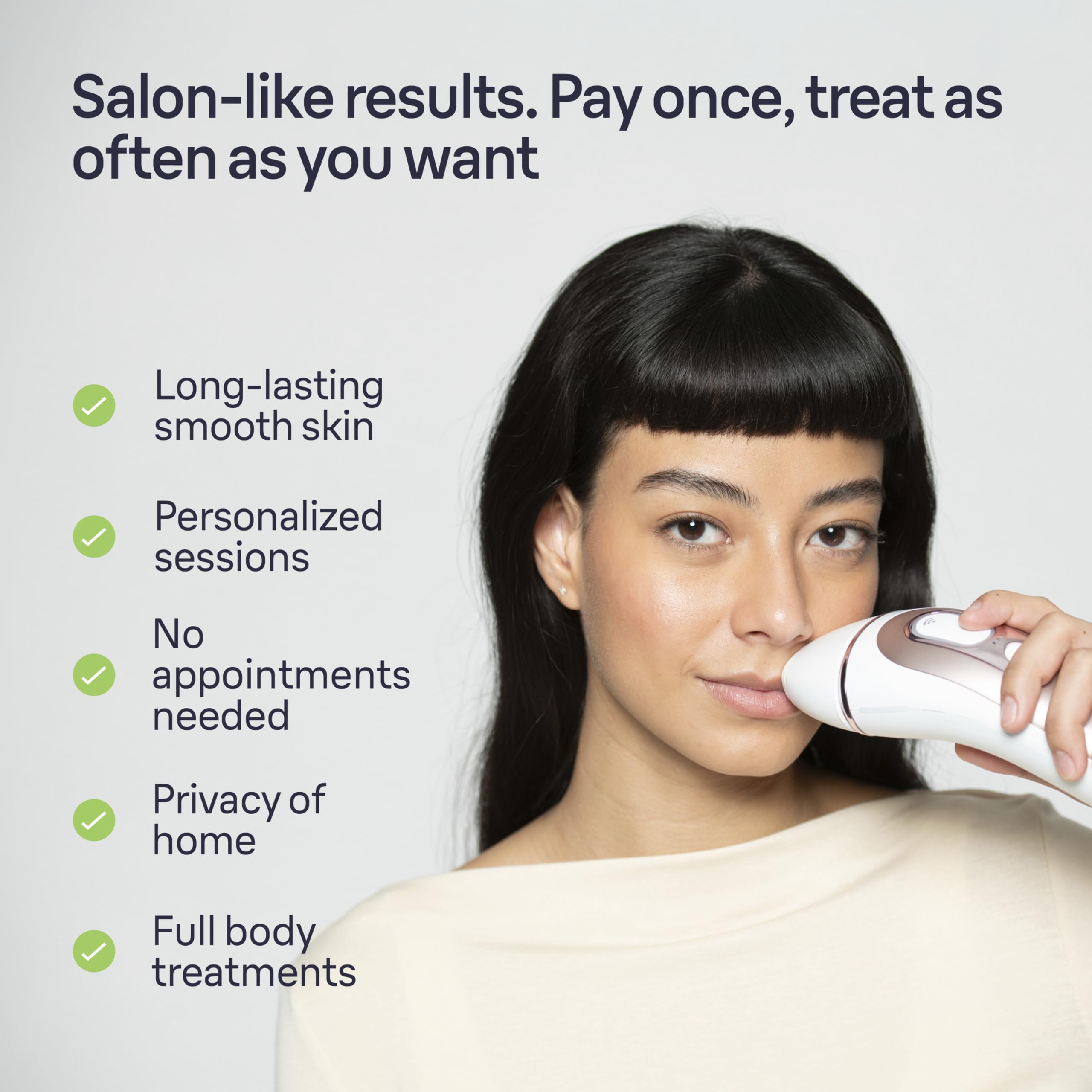 Braun IPL Long-lasting Laser Hair Removal Device for Women & Men, Skin i·Expert, at Home Hair Removal, w/ Free App, Vanity Case, Venus Razor, 3 Smart Heads, Alternative for Laser Hair Removal, PL7243