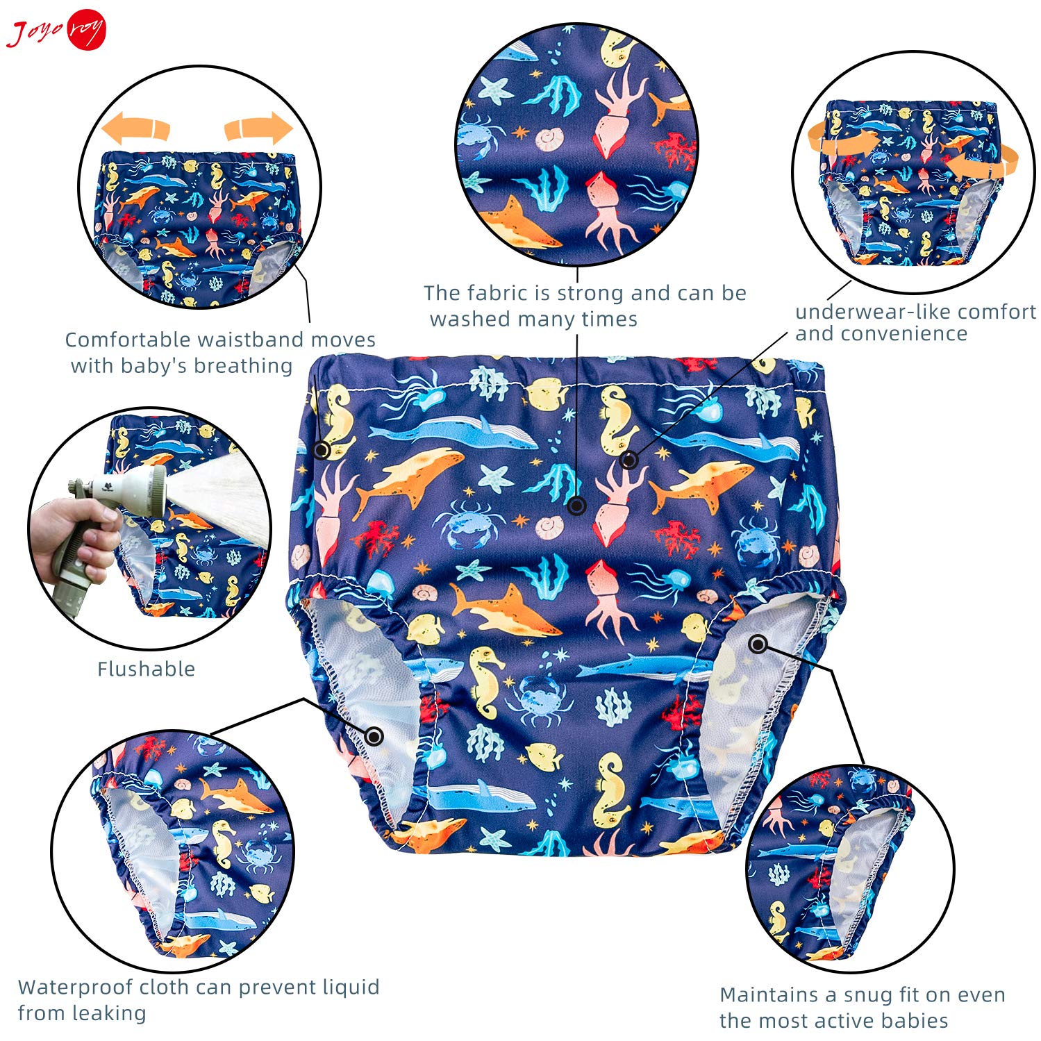 Joyo roy 6Pcs Plastic Underwear Covers for Potty Training Rubber Pants for  Toddlers Rubber Training Pants for Toddlers Plastic Training Pants Plastic