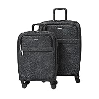 Baggallini Carry-on and Packing Case Bundle, Midnight Blossom Print