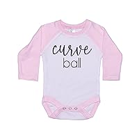 Baby Announcement Onesie, Curve Ball, Baseball Pregnancy Reveal, Raglan