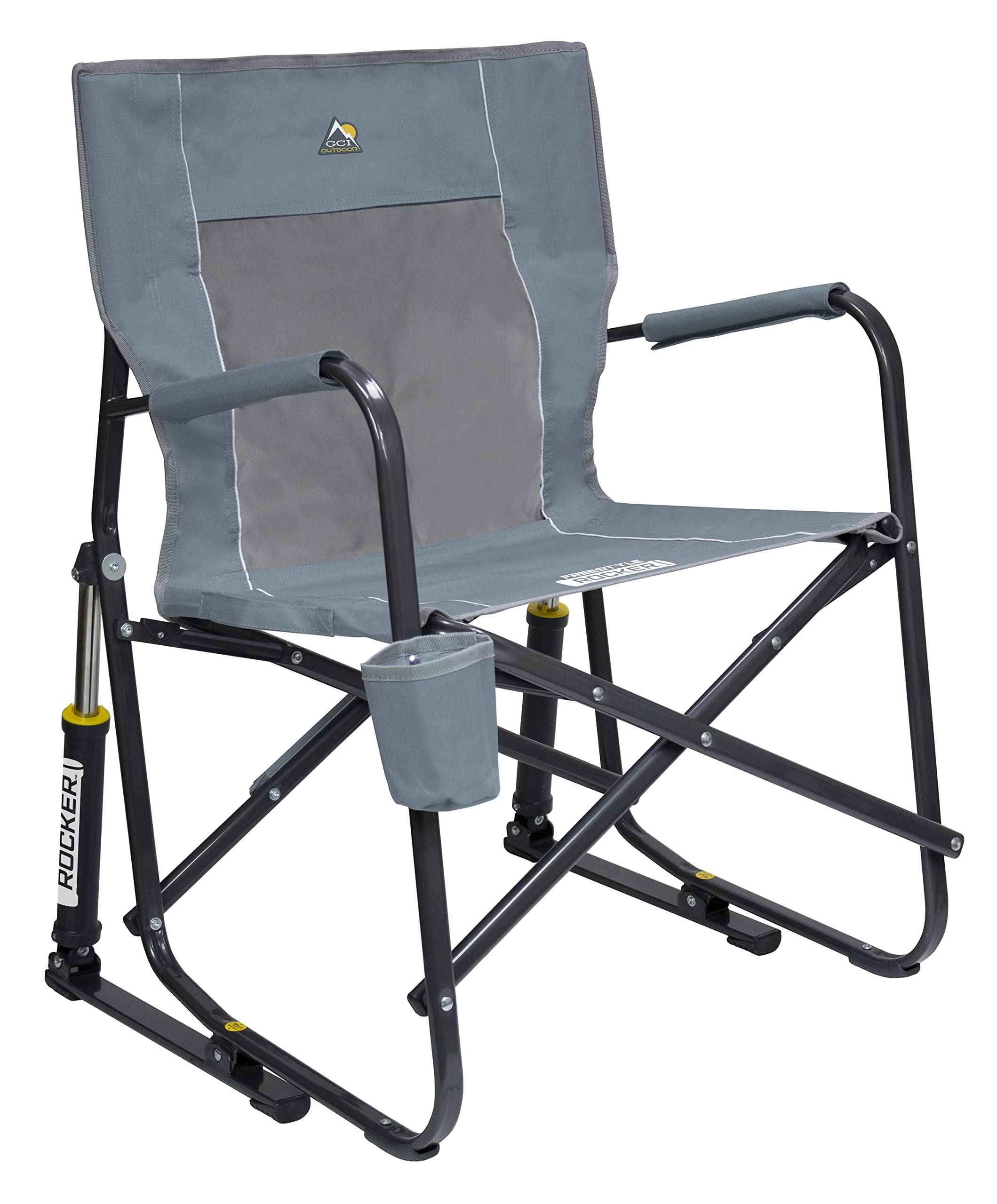 GCI Outdoor Freestyle Rocker Portable Rocking Chair & Outdoor Camping Chair, Mercury