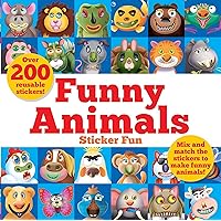 Funny Animals Sticker Fun: Mix and match the stickers to make funny animals (Dover Sticker Books)