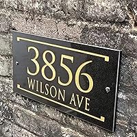 Beautifully Customizable Stone Home Address Plaque (12