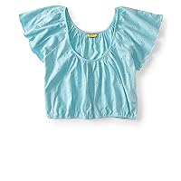 AEROPOSTALE Womens Embroidered Crop Basic T-Shirt