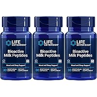 Life Extension Bioactive Milk Peptides, 30 Vegetarian Capsules (Pack of 3)