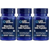 Bioactive Milk Peptides, 30 Vegetarian Capsules (Pack of 3)