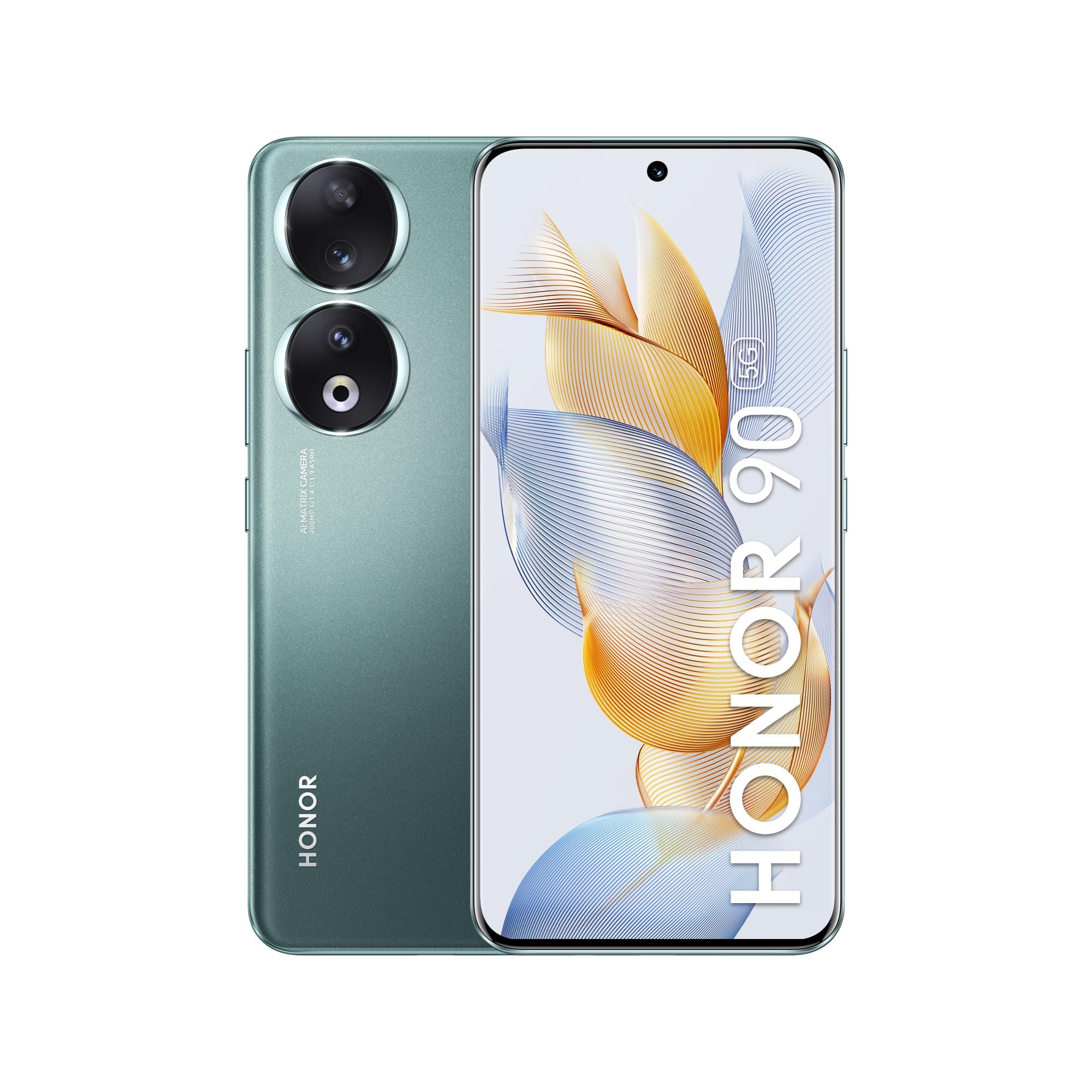 Honor 90 Dual-SIM 512GB ROM + 12GB RAM (Only GSM | No CDMA) Factory Unlocked 5G Smartphone (Emerald Green) - International Version