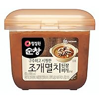 Chung Jung One O'Food Seafood Doenjang, Premium Korean Traditional Soybean Miso Paste Sauce, Naturally Fermented, Umami Flavor, Jjigae Soup Base, Chung Jung One (Anchovy & Shellfish, 450g)