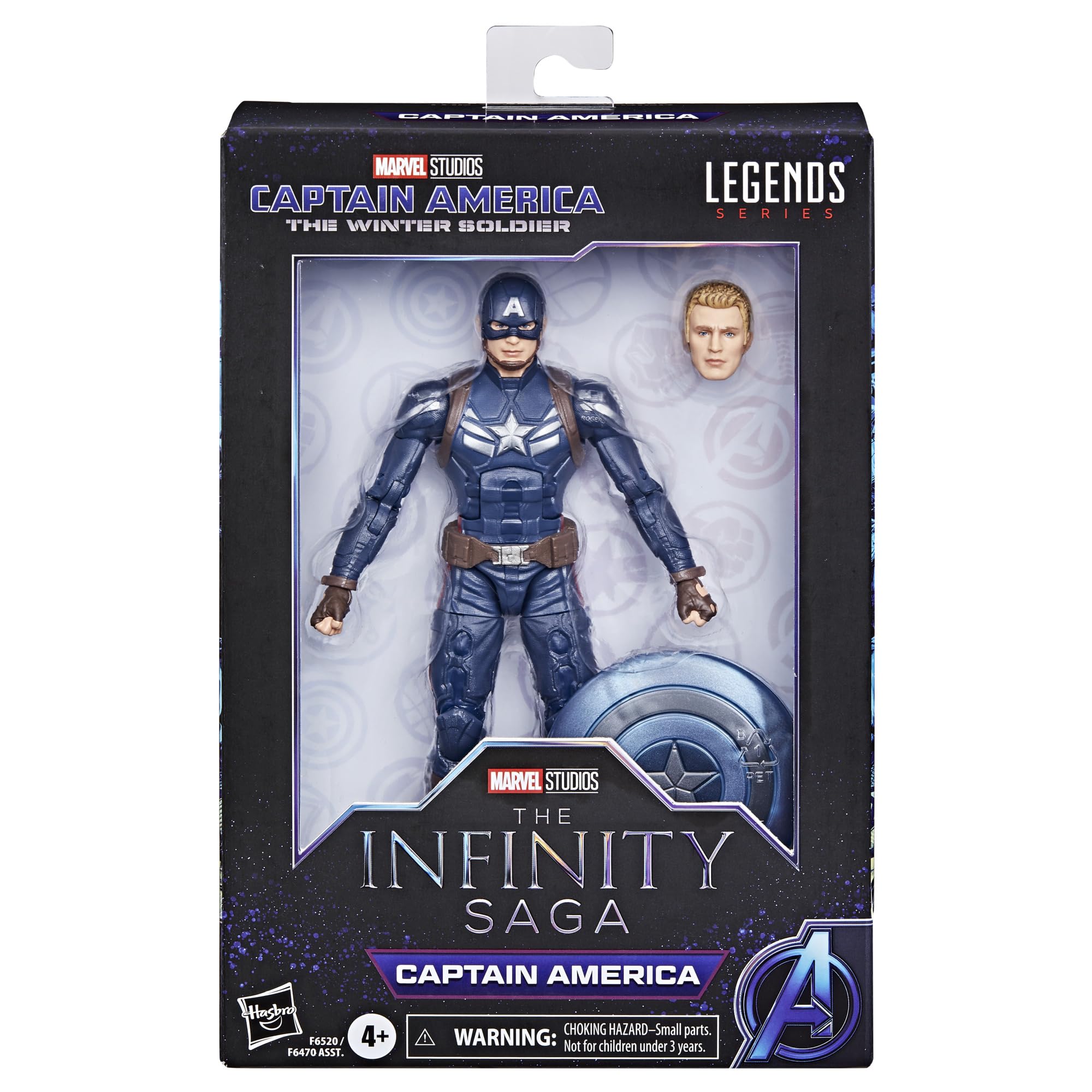 Marvel Hasbro Legends Series Captain America, Captain America: The Winter Soldier Collectible 6 Inch Action Figures, Legends Action Figures