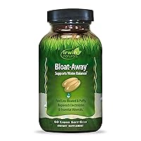 Irwin Naturals Bloat-Away - Water Balance Support - Replenish Electrolytes & Essential Minerals - 60 Liquid Soft-Gels