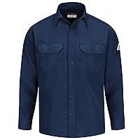 Bulwark Flame Resistant 4.5 oz Nomex IIIA Uniform Shirt Tailored Sleeve Placket