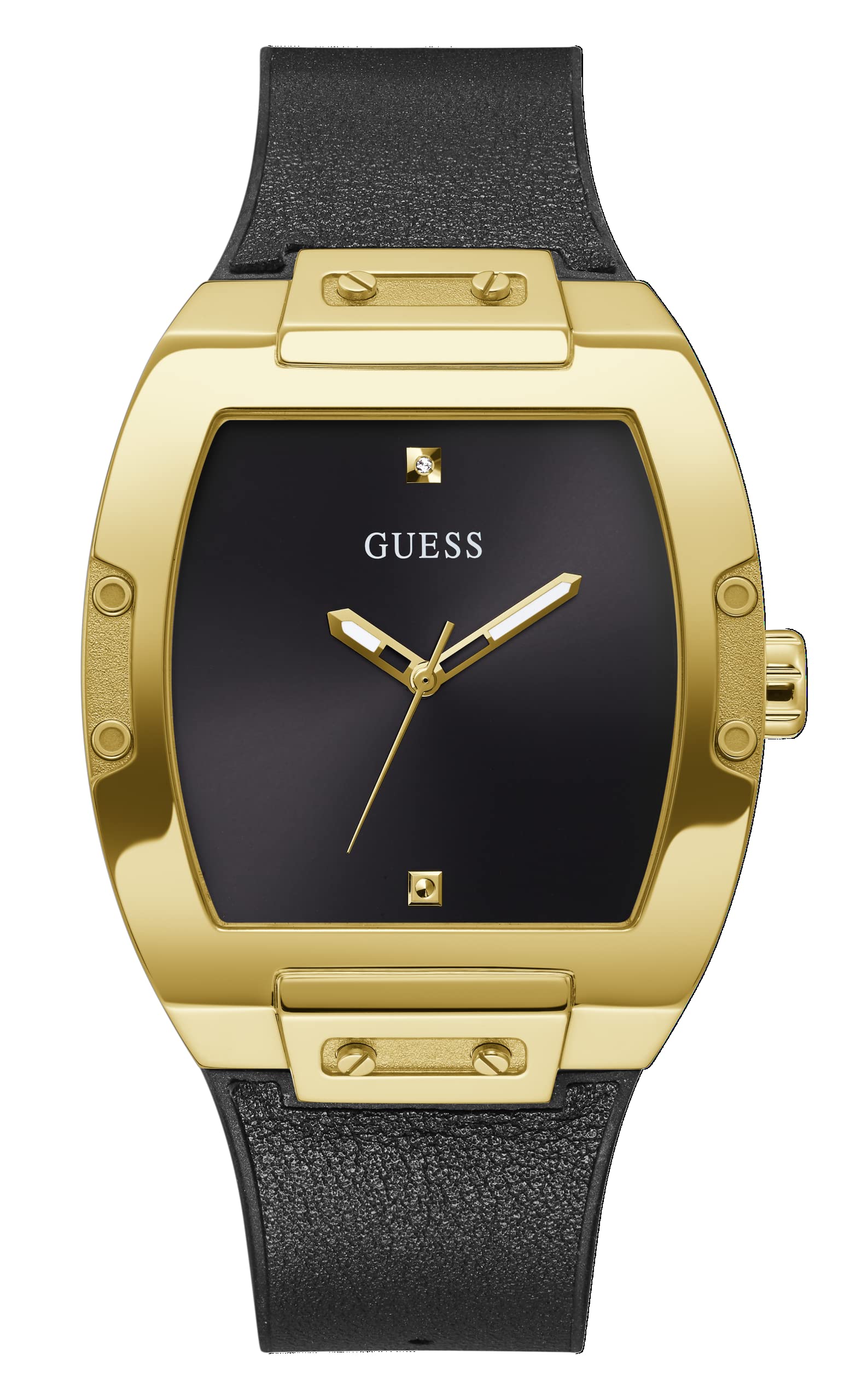 GUESS Men's Trend Casual Tonneau Diamond 43mm Watch