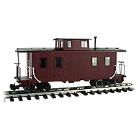 Bachmann Trains - Center Cupola Caboose - Painted, UNLETTERED - RED - Large G Scale