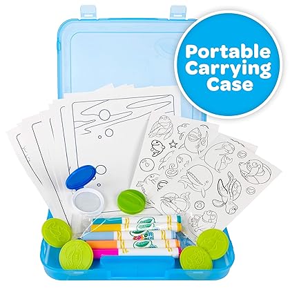 Crayola Color Wonder Mess Free Coloring Activity Set (30+ Pcs), With Markers, Stamps, and Stickers, Gift for Toddlers, 3+
