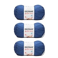 Bernat Softee Baby Navy Yarn - 3 Pack of 141g/5oz - Acrylic - 3 DK (Light) - 362 Yards - Knitting/Crochet