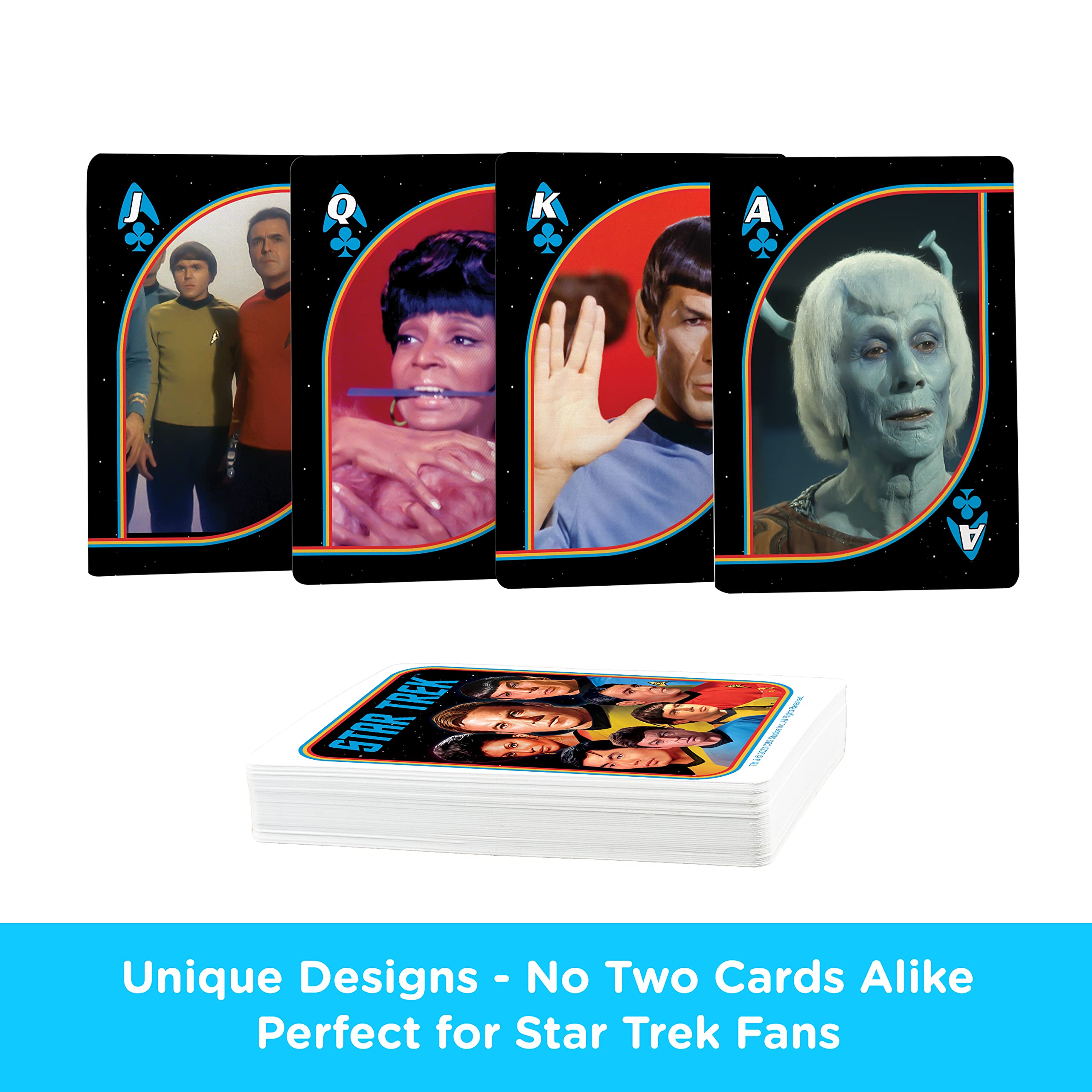 AQUARIUS Star Trek Original Series Playing Cards – Star Trek Original Series Themed Deck of Cards for Your Favorite Card Games - Officially Licensed Star Trek Merchandise & Collectibles