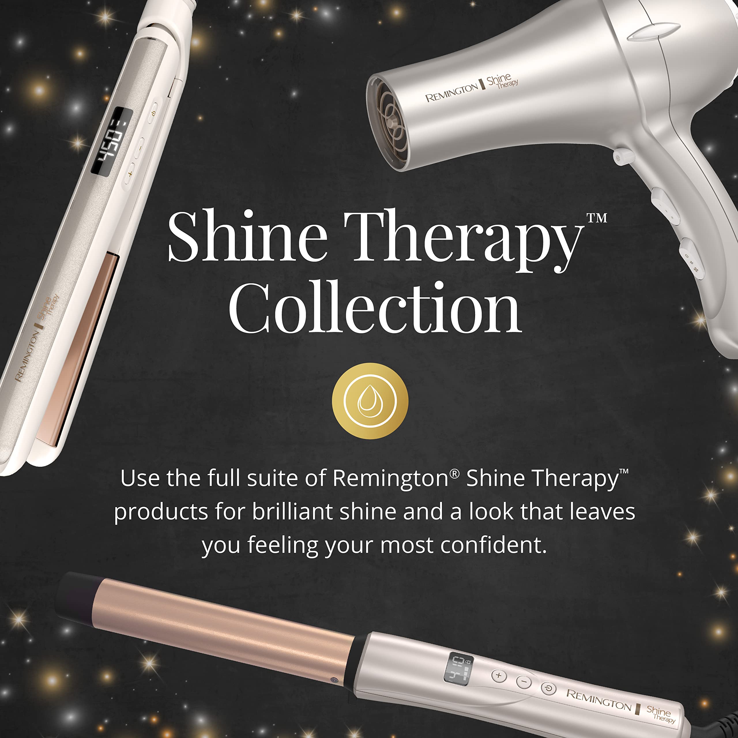 REMINGTON SHINE THERAPY Argan Oil & Keratin Treated Hair Setters / Hot Rollers White