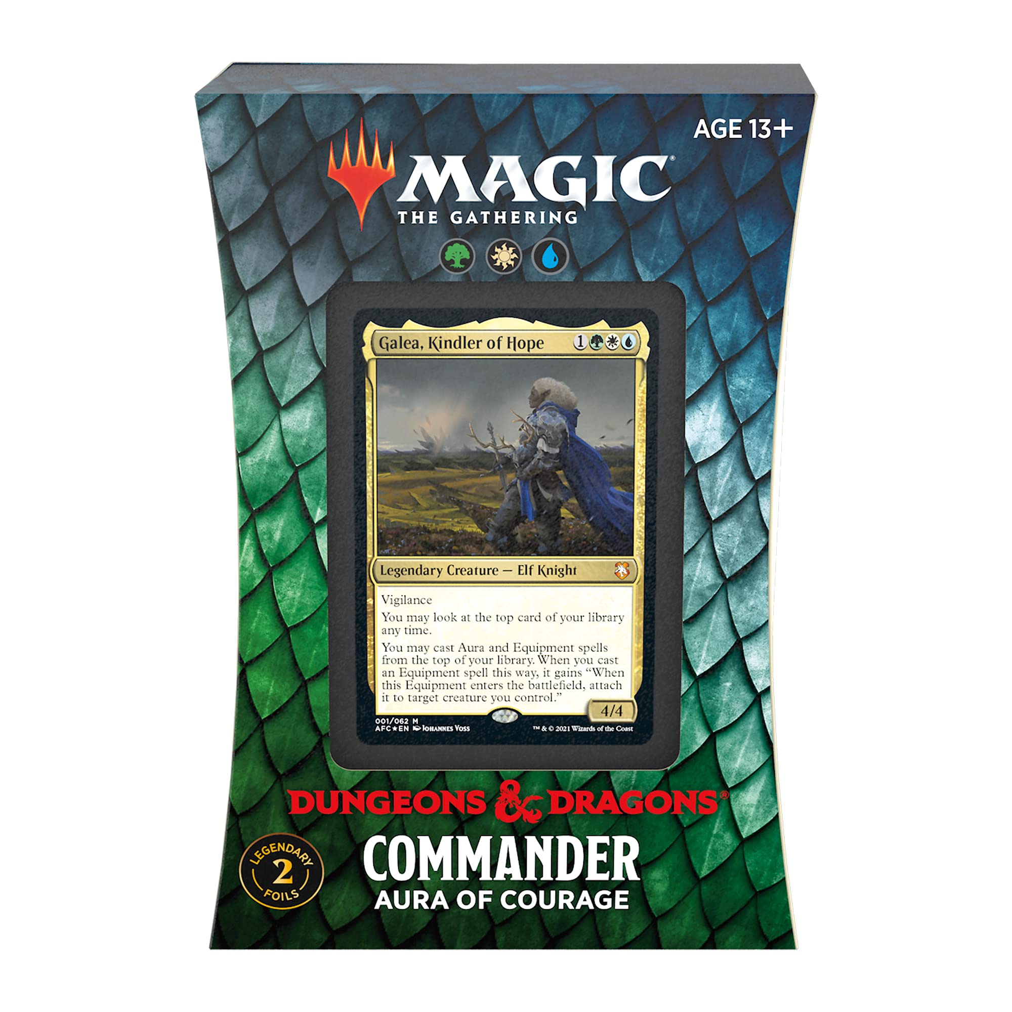 Magic: The Gathering Adventures in the Forgotten Realms Commander Deck Bundle – Includes 1 Draconic Rage + 1 Planar Portal + 1 Dungeons of Death + 1 Aura of Courage