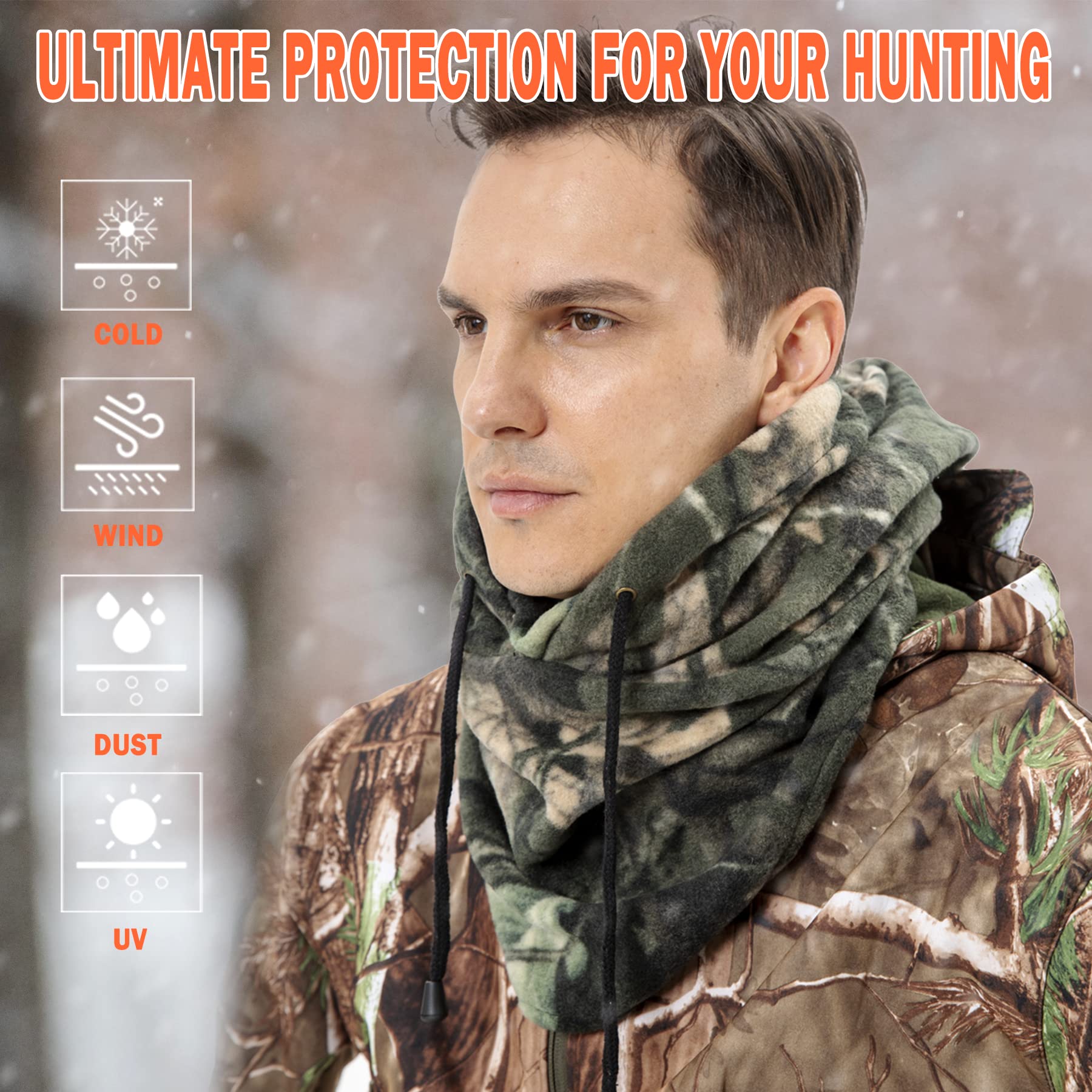 Your Choice Hunting Face Mask, Camo Balaclava Face Mask for Cold Weather, Hunting Gear Gifts for Men Women