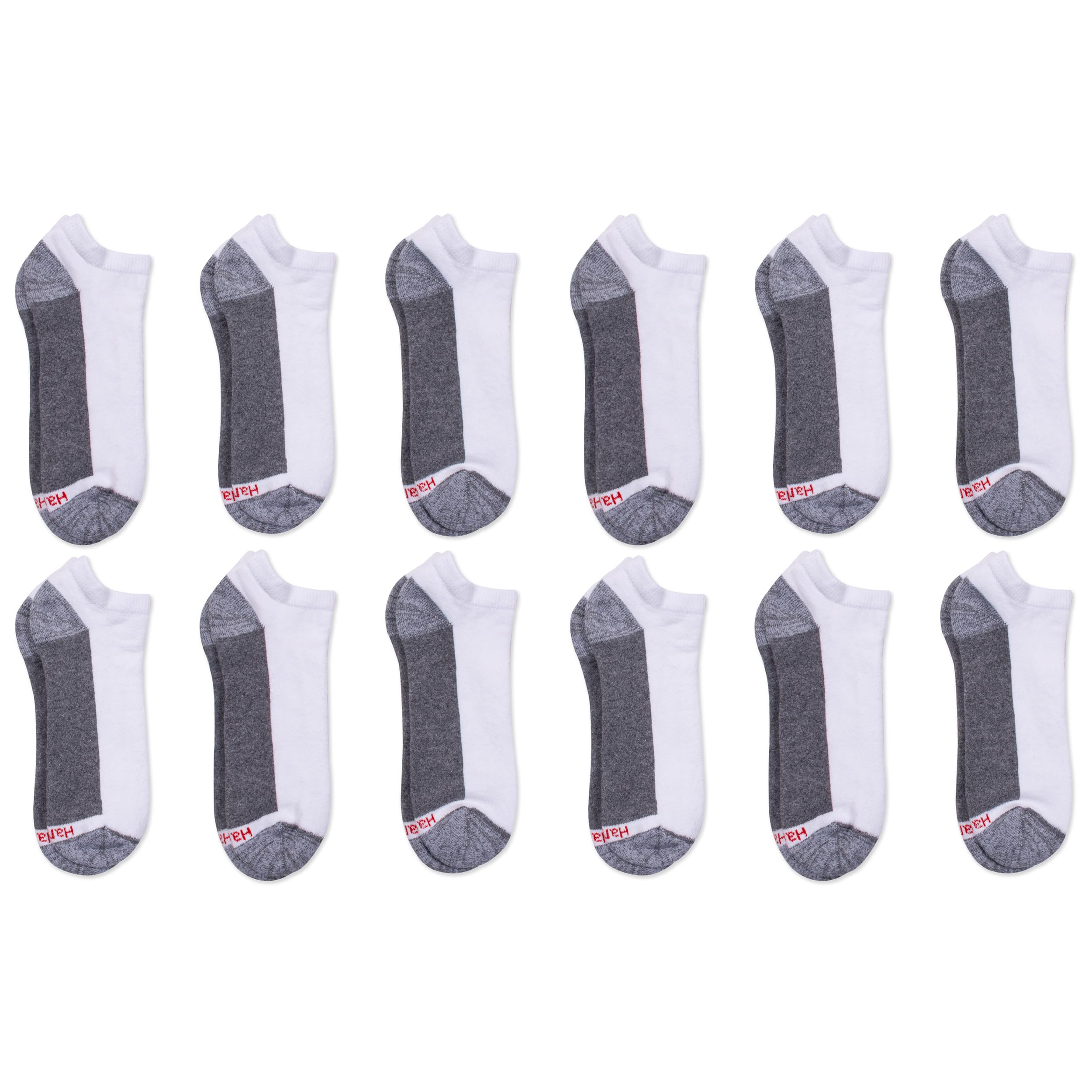 Hanes Men's Max Cushion Low Cut Socks, 6 and 8 Packs