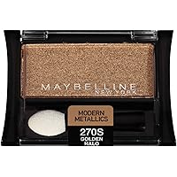 Maybelline New York Expert Wear Eyeshadow Singles, Modern Metallics 270s Golden Halo, 0.09 Ounce