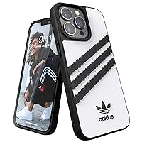 adidas Case Designed for iPhone 13 Pro 6.1, Drop-Tested Cases, Shockproof Raised Edges, Original Protective Case, White and Black