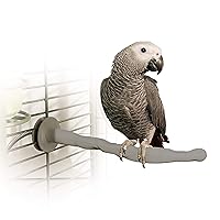 K&H Pet Products Thermo-Perch Heated Bird Perch Gray Medium 1.25 X 13 Inches